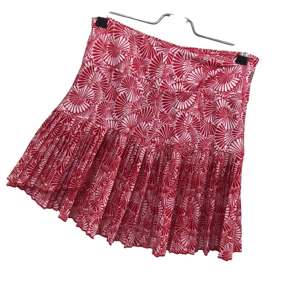 GGBlue‎ Red Pleated Skort Pleated Tennis Pickleball Golf Preppy Coastal Women XS